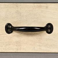 Tv-meubel 120x30x45 cm massief mangohout en staal - thumbnail