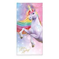 Unicorn Academy Velour Towel Magic 75 x 150 cm - thumbnail