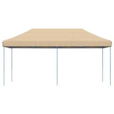 Partytent inklapbaar pop-up 580x292x315 cm beige