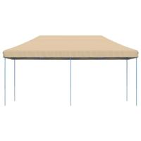 Partytent inklapbaar pop-up 580x292x315 cm beige - thumbnail