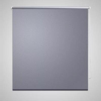 VidaXL Rolgordijn verduisterend 144,4 x 175 cm stofbreedte 140 cm grijs