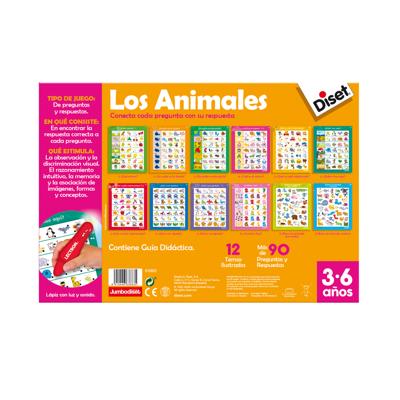Educatief Spel Diset The animals Potlood Lichten met geluid (ES)