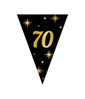 Classy Vlaggenlijn 70 Jaar Zwart/Goud (10m) - thumbnail