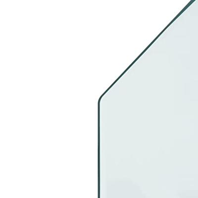 Glasplaat openhaard zeshoekig 120x50 cm