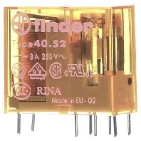 Finder 40.52.8.230.0000 Printrelais 230 V/AC 8 A 2x wisselcontact 1 stuk(s) - thumbnail