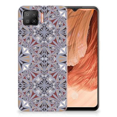 OPPO A73 4G | TPU | Siliconen hoesje | Flower Tiles