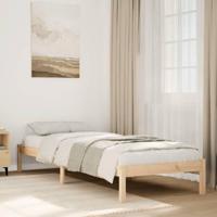 Bedframe extra lang zonder matras massief grenenhout 80x220 cm - thumbnail