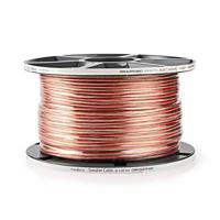 Speaker-Kabel | 2x 2,50 mm2 | 100 m | Op Rol | Transparant - thumbnail