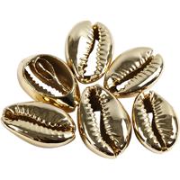Creativ Company Schelpen, l: 20 mm, verguld, 6 stuk/ 1 doos - thumbnail