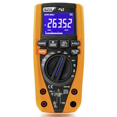 HT Instruments HT63 Multimeter Digitaal CAT III 1000 V, CAT IV 600 V Weergave (counts): 6000 HT Instruments HT63 Multimeter Digitaal CAT III 1000 V, CAT IV 600 V Weergave (counts): 6000