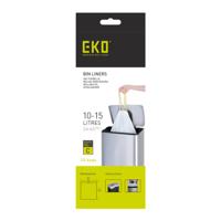 Afvalzak EKO MDPE type C met trekband 45x50cm 10-15L wit rol à 20 stuks - thumbnail