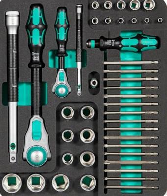 Wera 8100 SA/SC 2 Zyklop Speed ratel- en doppenset, 1/4"-aandrijving en 1/2"-aandrijving, metrisch, 43 -delig - 1 stuk(s) - 05160785001