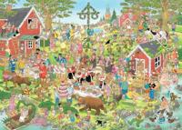 Jumbo Jan van haasteren legpuzzel - midzomer festival, 1000st. - thumbnail
