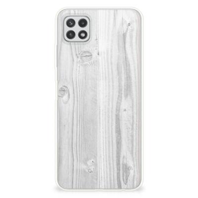 Samsung Galaxy A22 5G | Bumper Hoesje | White Wood