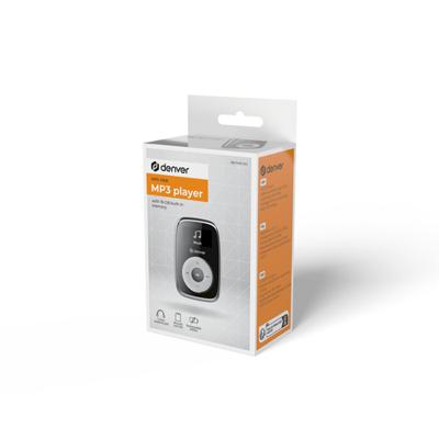 Denver MP3 Speler Incl. Oordopjes - uitbreidbaar tot 32GB - Shuffle modus - Kinderen & Volwassenen - Bevestigingsclip - AUX - MicroSD - MPS316 - Zwart