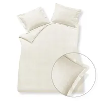 Vandyck Vandyck Home 78 Check 300Tc 1-persoons (140x200/220) cream tan - thumbnail