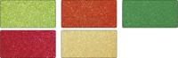 Glitterkarton folia 50x70cm 300gr 5vel orient ass - thumbnail