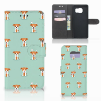 Samsung Galaxy S7 Edge Telefoonhoesje met Pasjes Pups - thumbnail
