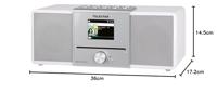 Telestar DIRA S 32i CD Radio/CD-speler DAB+, VHF (FM), Internet DLNA, WiFi, USB, CD, Bluetooth, Internetradio Incl. afstandsbediening Wit - thumbnail