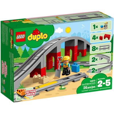 Lego Duplo 10872 Treinbrug en Rails 26-delig Lego Duplo 10872 Treinbrug en Rails 26-delig