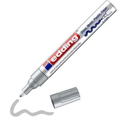 Edding glanslakmarker e-750 CR zilver