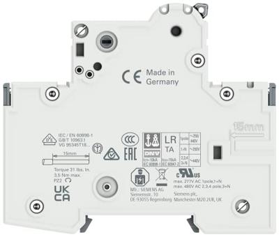 Siemens 5SY43107 5SY4310-7 Zekeringautomaat 10 A 230 V, 400 V