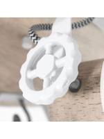 Steinhauer Industriële plafondlampGearwood 3-lichts wit met hout - 3063W - thumbnail