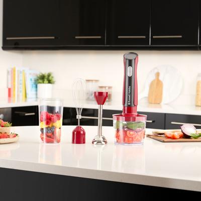 Staafmixer - RUSSEL HOBBS - Desire Red - 500 W - 2 snelheden + Pulse - Rood