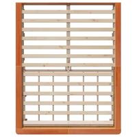 Bedframe met opslag Wasbruin 160 x 200 cm Massief grenenhout - thumbnail