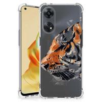 Back Cover OPPO Reno8 T 4G Watercolor Tiger - thumbnail