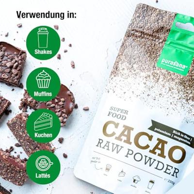 Purasana Vegan Cacao Raw Powder - thumbnail