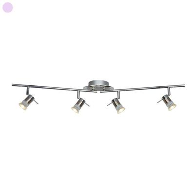Searchlight Badkamer opbouwspotAries 4-lichts grijs - 7444CC-LED