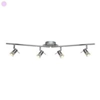 Searchlight Badkamer opbouwspotAries 4-lichts grijs - 7444CC-LED - thumbnail