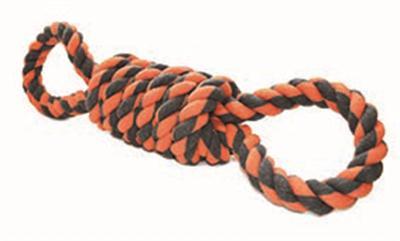 Happy Pet nuts for knots extreme spoel 8 vorm tugger grijs / oranje Happy Pet nuts for knots extreme spoel 8 vorm tugger grijs / oranje