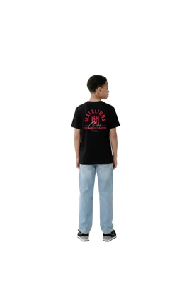 Malelions Icon T-Shirt Kids Zwart - Maat 140 - Kleur: RoodZwart | Soccerfanshop