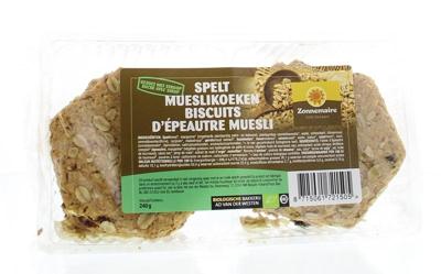 Zonnemaire Spelt mueslikoeken bio 240 Gram