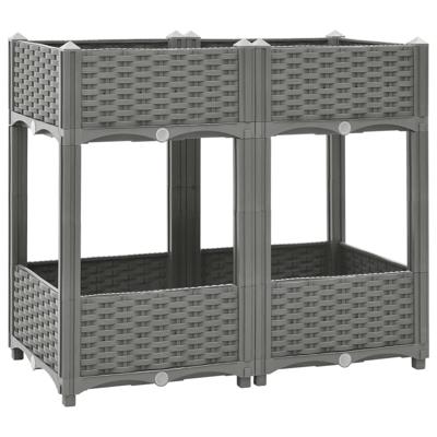 Plantenbak verhoogd 80x40x71 cm polypropeen