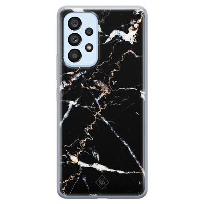 Samsung Galaxy A33 siliconen hoesje - Marmer zwart