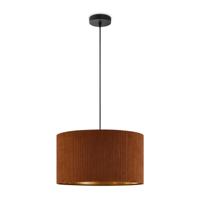 Scandinavische stijl Hanglamp - Corduroy Lampenkap - Cilinder - Brown - ø40 x 126 cm - E27 Fitting - Geschikt voor Woonkamers en slaapkamers - Inclusief 1 meter kabel - thumbnail