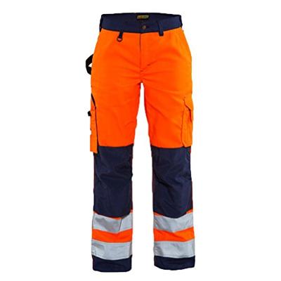 Blåkläder Dames werkbroek High-Vis zonder spijkerzakken 71551811 | High-Vis Oranje/Marineblauw | Maat 40 - 7330509502365