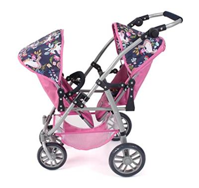 Tweeling Poppenwagen Vario - Unicorn