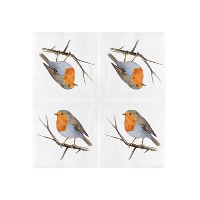 Esschert Design servetten roodborst 33cm