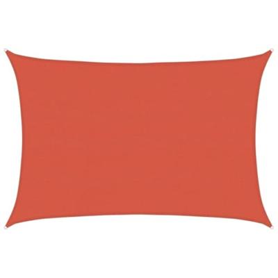 VidaXL Zonnezeil 160 g/m² 5x7 m hdpe terracottakleurig