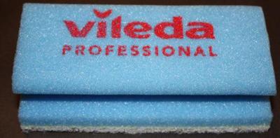 Vileda spons Glitzi Quattro, blauw, pak van 10 stuks