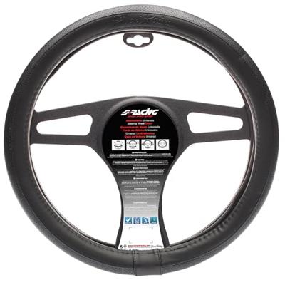 Simoni Racing Stuurwielhoes Trophy - 37-39cm - Zwart Leder SRCVT16