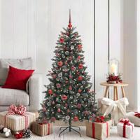 VidaXL Kunstkerstboom met 150 led groen 150 cm pvc en plastic en staal - thumbnail