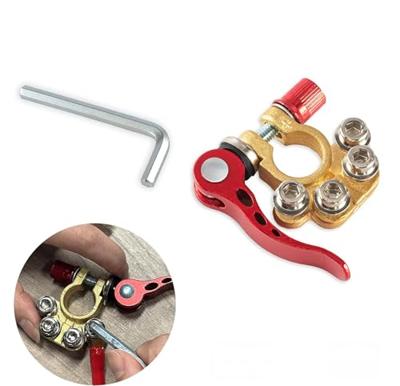 IWH 019056 Accu-snelverbinder Minpool, Pluspool Veerklem, Snelsluiting, Incl. tapeinden 1 paar