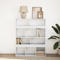 Boekenkast 100x33x156,5 cm bewerkt hout wit - thumbnail