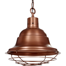 Hanglamp Goccia Industrieel 46 cm 1 Lichts Mat Koper Hanglamp Goccia Industrieel 46 cm 1 Lichts Mat Koper