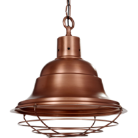 Hanglamp Goccia  Industrieel 46 cm 1 Lichts Mat Koper - thumbnail